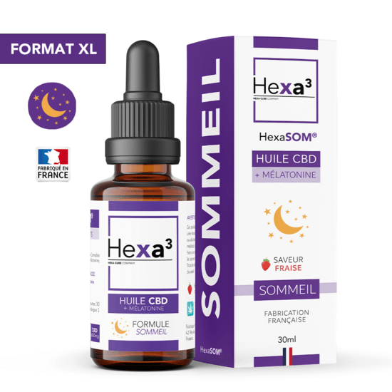 Huile CBD Sommeil – CBD & Mélatonine